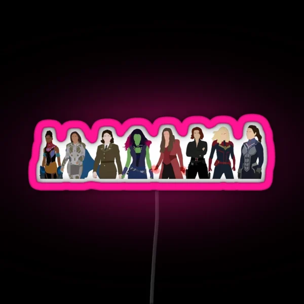 Heroines RGB Neon Sign