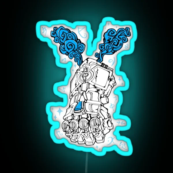 Hextech Gauntlet RGB Neon Sign