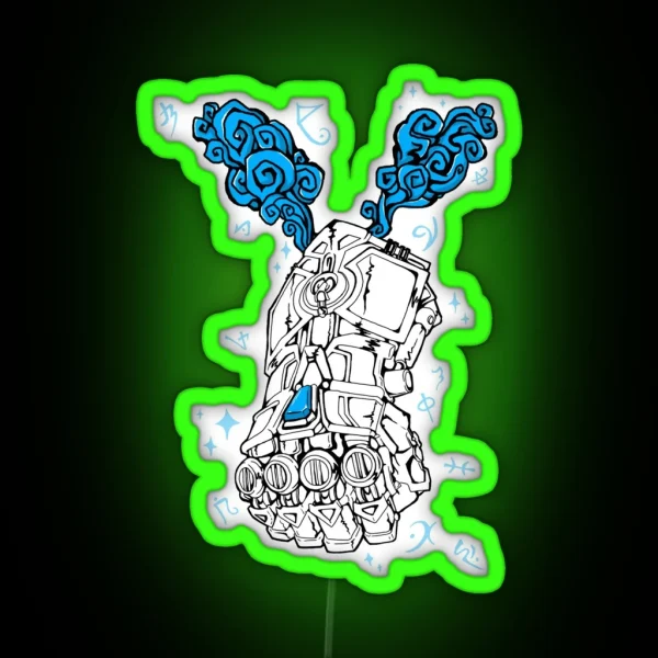 Hextech Gauntlet RGB Neon Sign