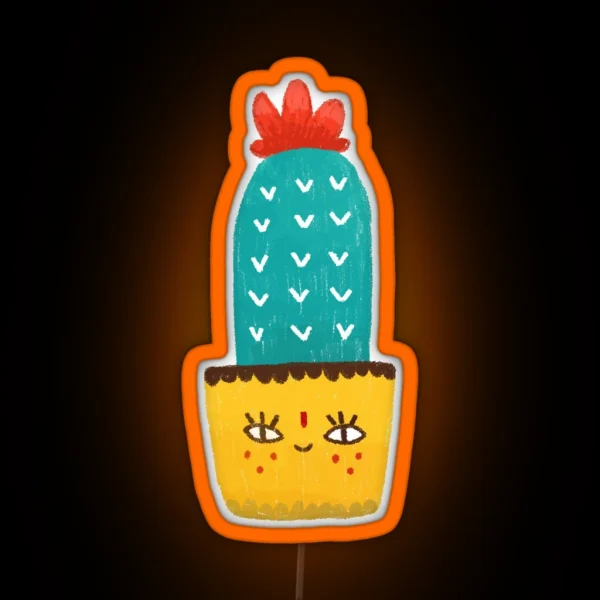 Hi Cactus RGB Neon Sign