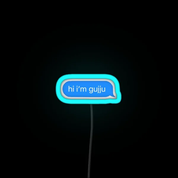 Hi I M Gujju RGB Neon Sign