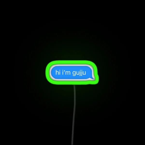 Hi I M Gujju RGB Neon Sign