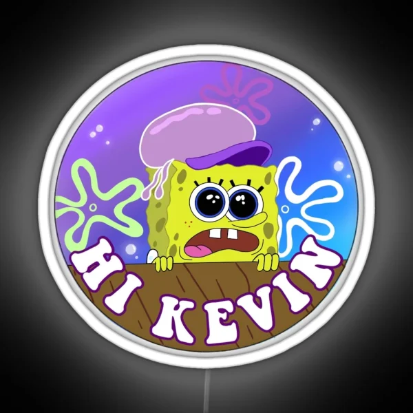 Hi Kevin Spongebob RGB Neon Sign
