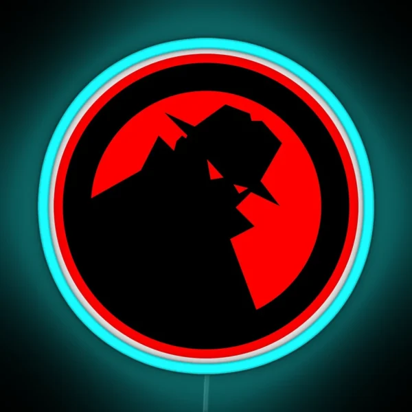 Hi Res Black Hat Logo Led RGB Neon Sign