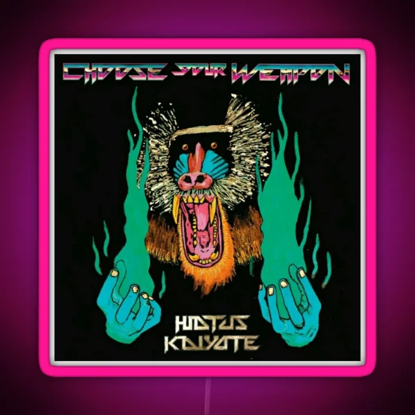 Hiatus Kaiyote Choose Your Weapon RGB Neon Sign