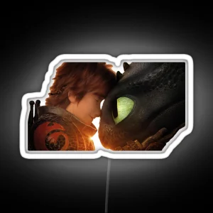 Hiccup And Toothless RGB Neon Sign