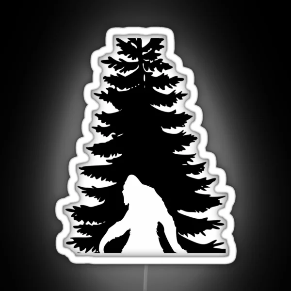 Hiding Bigfoot RGB Neon Sign