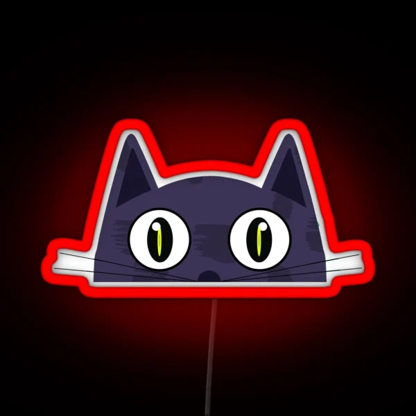 Hiding Cat RGB Neon Sign