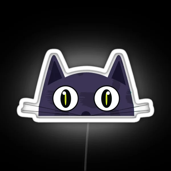 Hiding Cat RGB Neon Sign