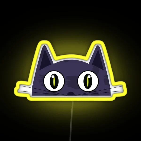 Hiding Cat RGB Neon Sign