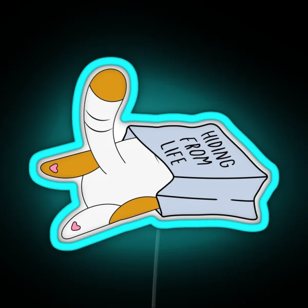Hiding From Life Vinyl RGB Neon Sign
