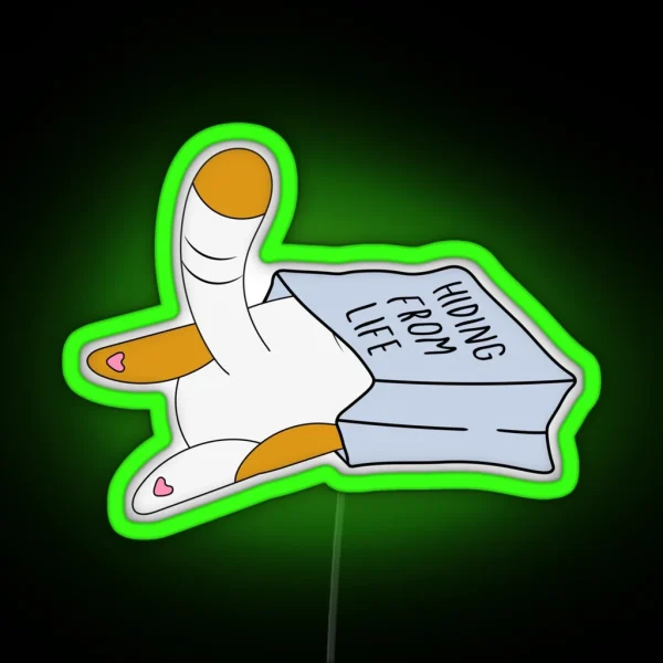 Hiding From Life Vinyl RGB Neon Sign