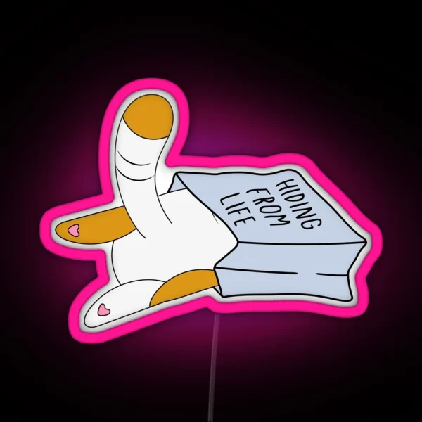 Hiding From Life Vinyl RGB Neon Sign
