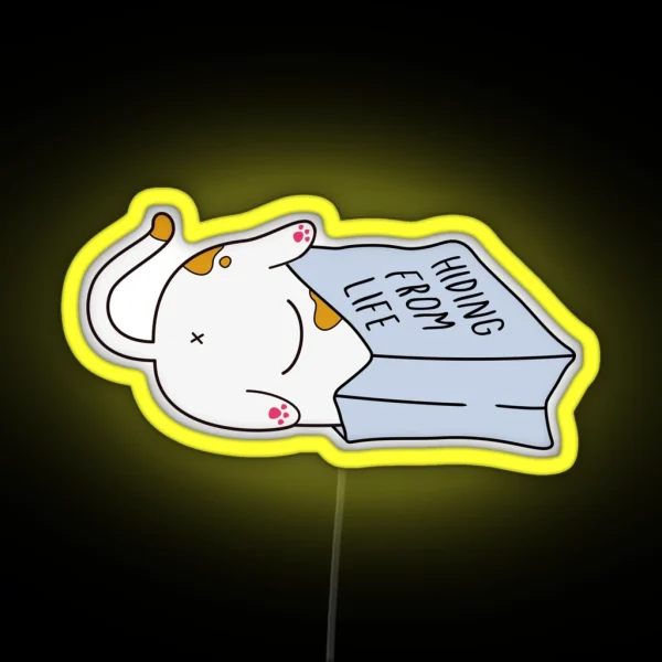 Hiding From Life Vinyl RGB Neon Sign