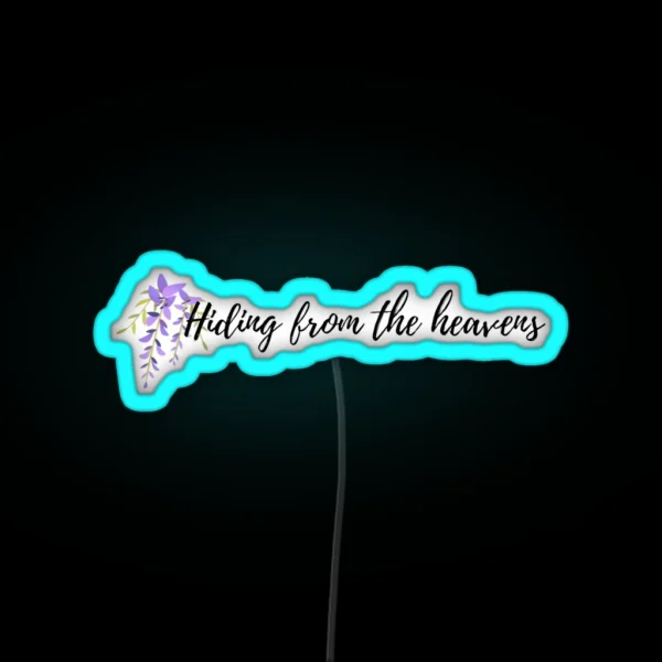 Hiding From The Heavens Queen Charlotte Bridgerton RGB Neon Sign