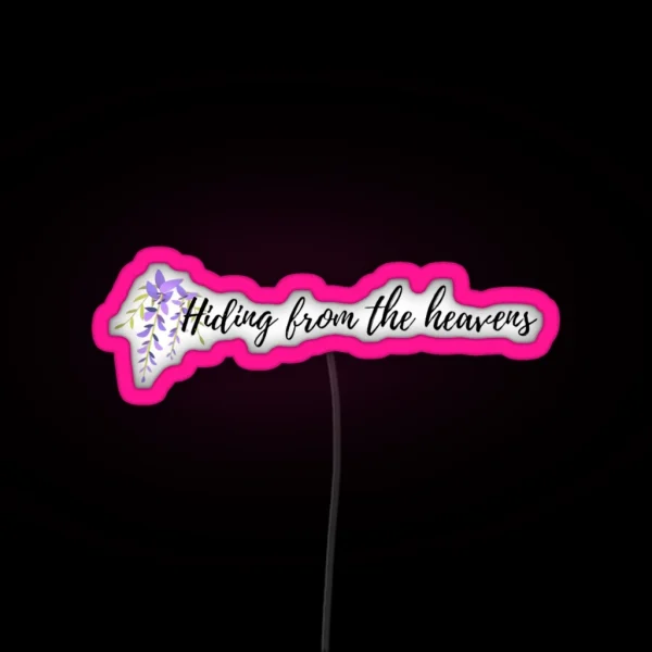 Hiding From The Heavens Queen Charlotte Bridgerton RGB Neon Sign