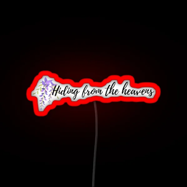 Hiding From The Heavens Queen Charlotte Bridgerton RGB Neon Sign