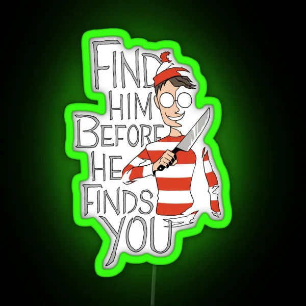 Hiding In The Dark RGB Neon Sign