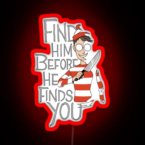 Hiding In The Dark RGB Neon Sign