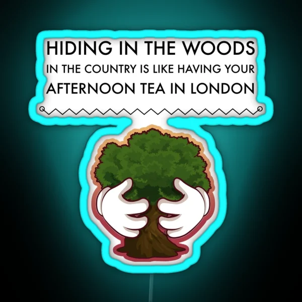 Hiding In The Woods RGB Neon Sign