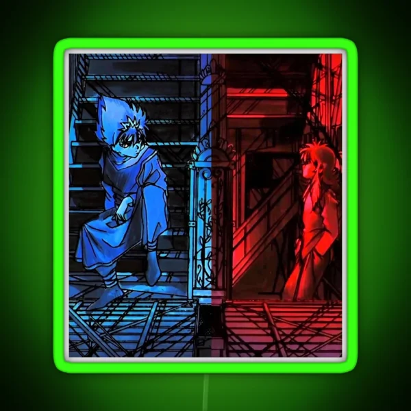 Hiei And Kurama Classic Led RGB Neon Sign