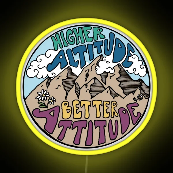 High Altitude RGB Neon Sign
