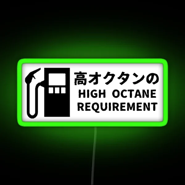 High Octane Japanese Slap RGB Neon Sign