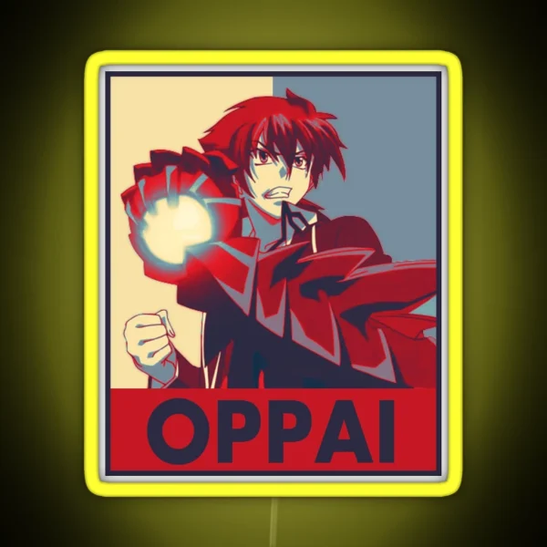 High School Dxd Issei Pop Art Oppai RGB Neon Sign