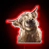 Highland Cow RGB Neon Sign - Image 2