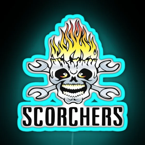 Highway 35 Scorchers Logo RGB Neon Sign