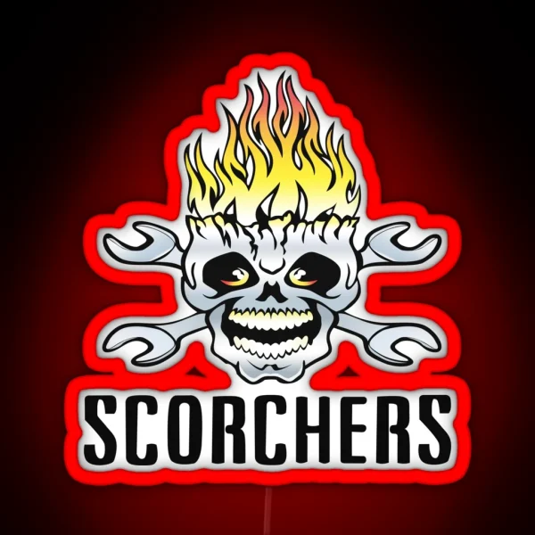 Highway 35 Scorchers Logo RGB Neon Sign