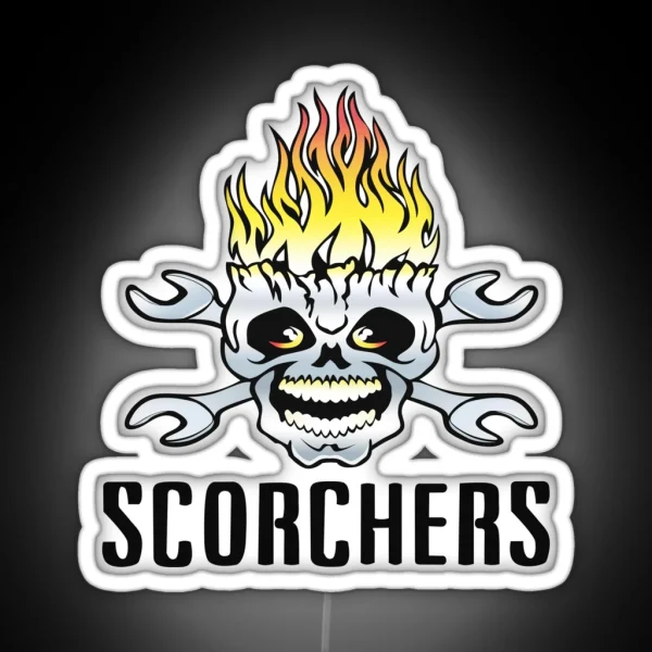 Highway 35 Scorchers Logo RGB Neon Sign