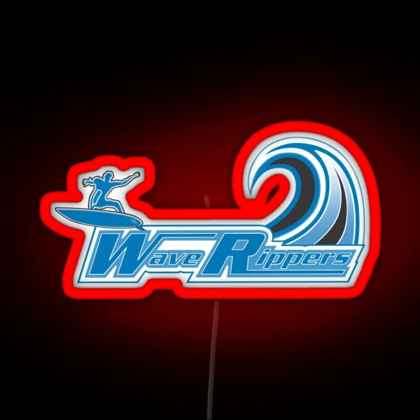 Highway 35 Wave Rippers Logo RGB Neon Sign