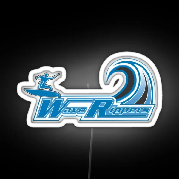 Highway 35 Wave Rippers Logo RGB Neon Sign