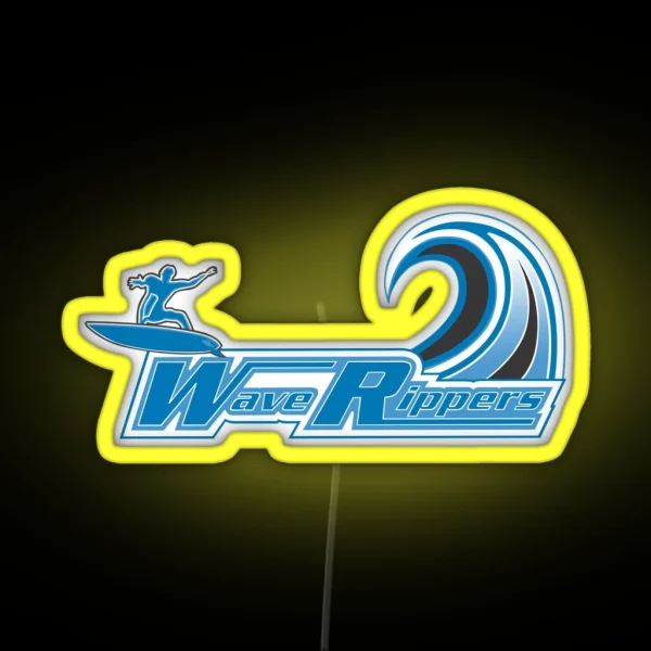 Highway 35 Wave Rippers Logo RGB Neon Sign