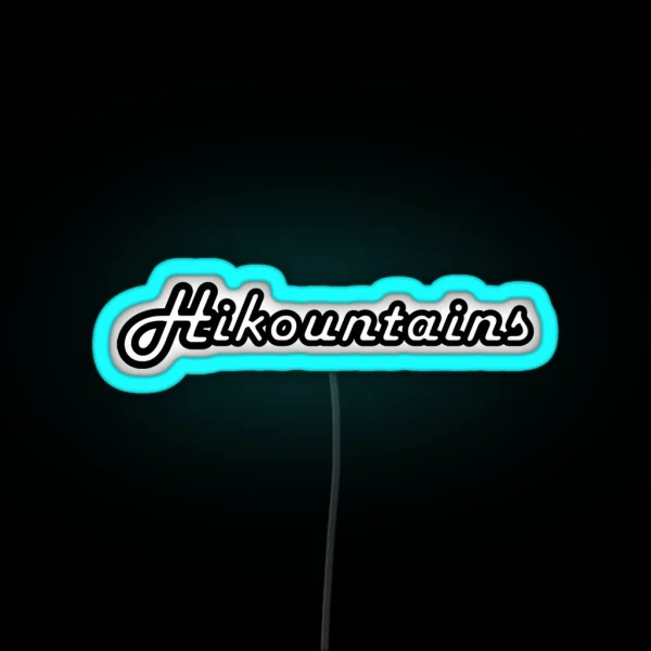 Hiking Mountains Outdoor Activity Adventure RGB Neon Sign