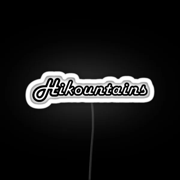 Hiking Mountains Outdoor Activity Adventure RGB Neon Sign