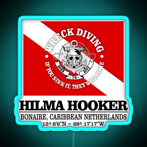 Hilma Hooker Best Wrecks RGB Neon Sign