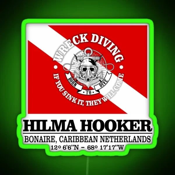Hilma Hooker Best Wrecks RGB Neon Sign