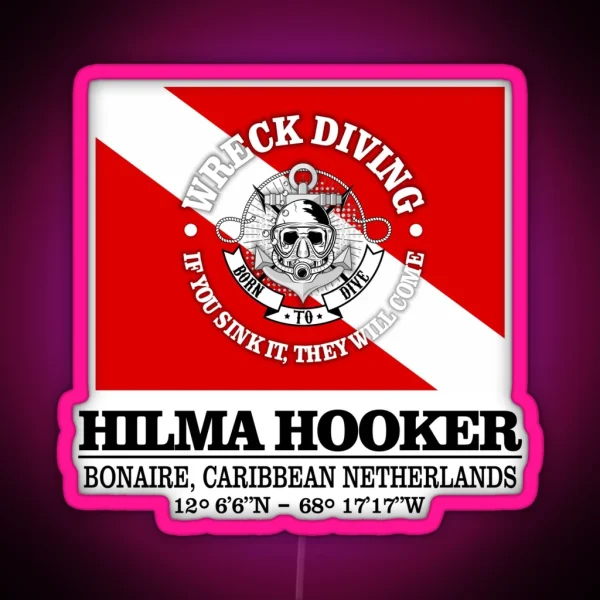 Hilma Hooker Best Wrecks RGB Neon Sign