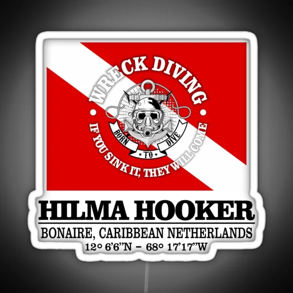 Hilma Hooker Best Wrecks RGB Neon Sign