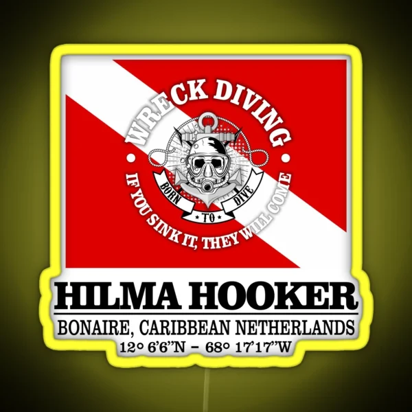 Hilma Hooker Best Wrecks RGB Neon Sign
