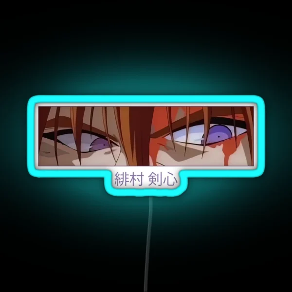 Himura Kenshin Eyes RGB Neon Sign