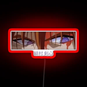 Himura Kenshin Eyes RGB Neon Sign