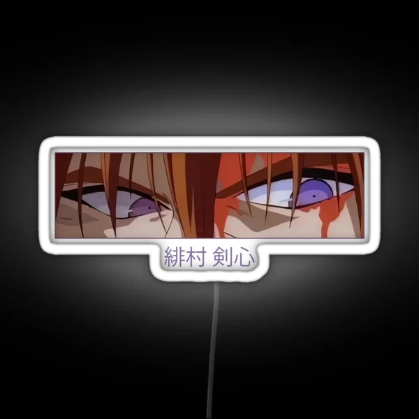 Himura Kenshin Eyes RGB Neon Sign