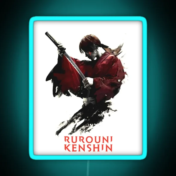 Himura Kenshin Poster RGB Neon Sign