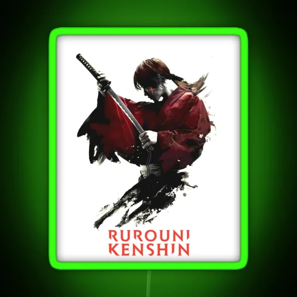 Himura Kenshin Poster RGB Neon Sign