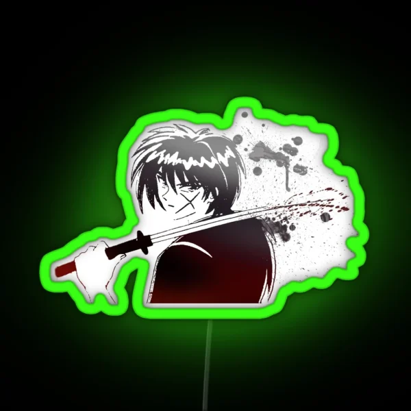 Himura Kenshin RGB Neon Sign