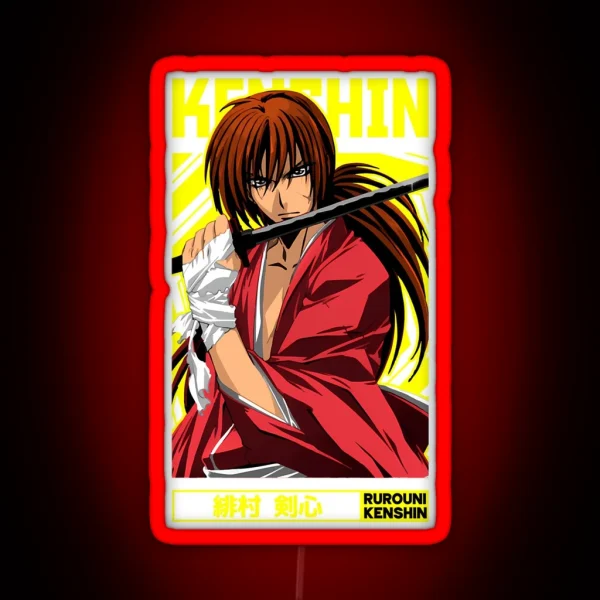 Himura Kenshin Rurouni Kenshin Anime RGB Neon Sign