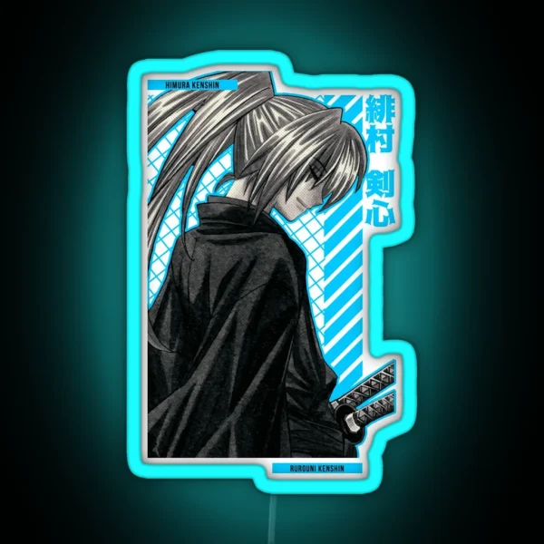 Himura Kenshin RUROUNI KENSHIN Anime Star Edition LT BL RGB Neon Sign